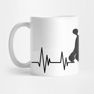 Poodle Heartbeat dog Heartbeat Poodle Silhouette Mug